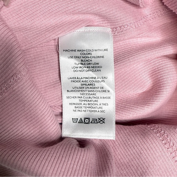 NWT Free People We The Free Kate Ribbed Stretch Tank Top Sleeveless Pink XS - Picture 8 of 8